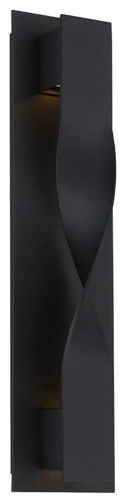 Twist LED Outdoor Wall-Light 3000K, Black