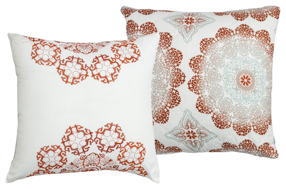 Delia Quilted 7 Piece Bed Spread Set, Queen