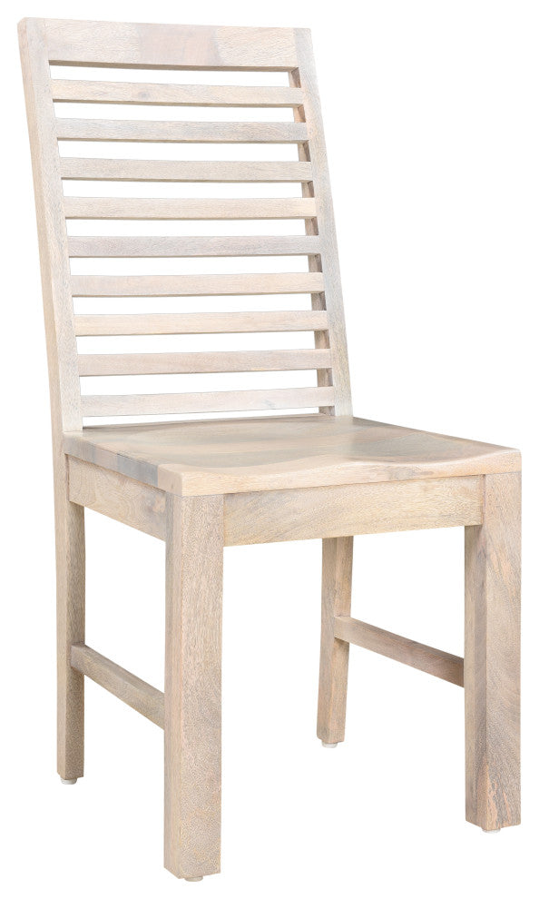 Camilla Solid Wood Dining Chair, Set of 2, Soft White