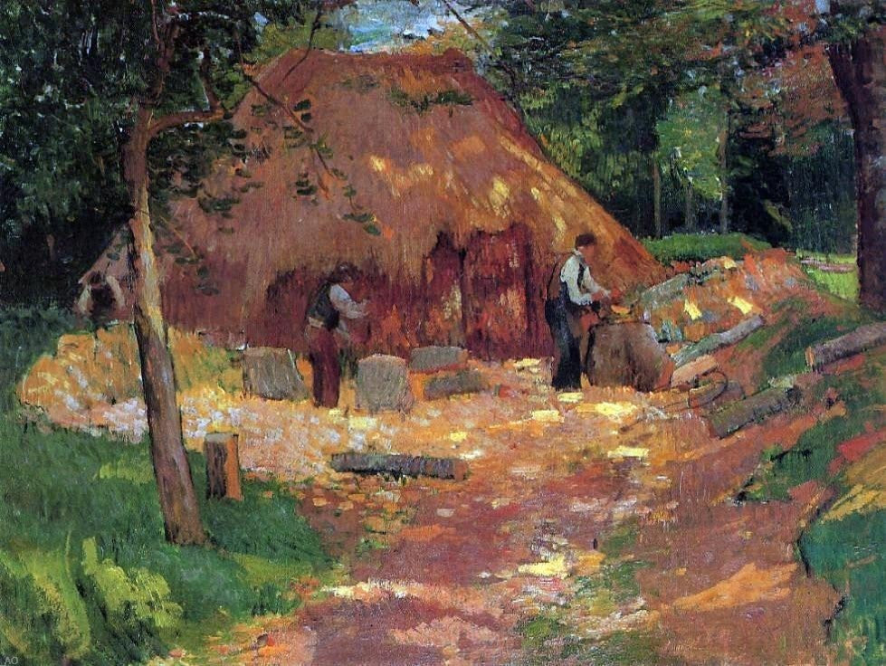 Henri Moret Les Saboriers Wall Decal