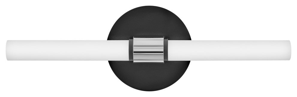 Lark Kai 16.75" Medium LED Bath Bar Vanity Fixture, Black + Chrome