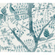 Peacock Block Print Wallpaper, Teal