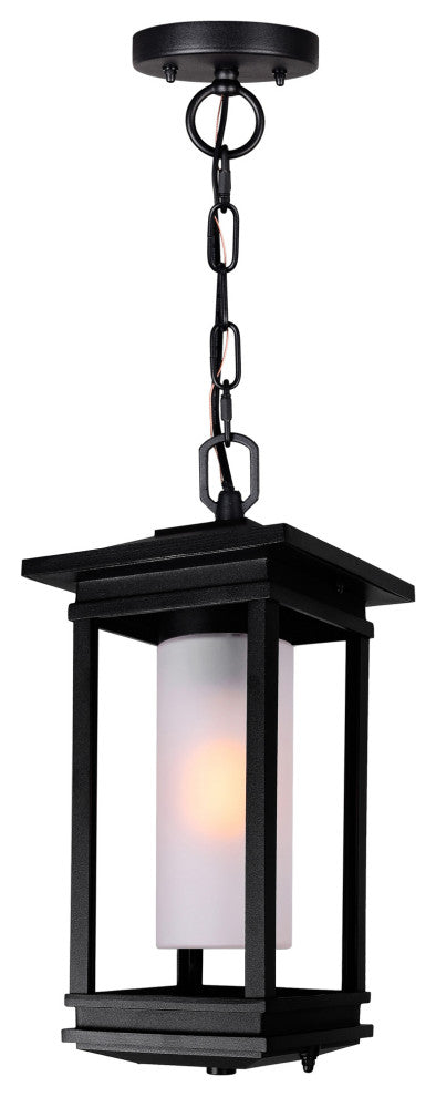 Granville 1 Light Black Outdoor Hanging Light