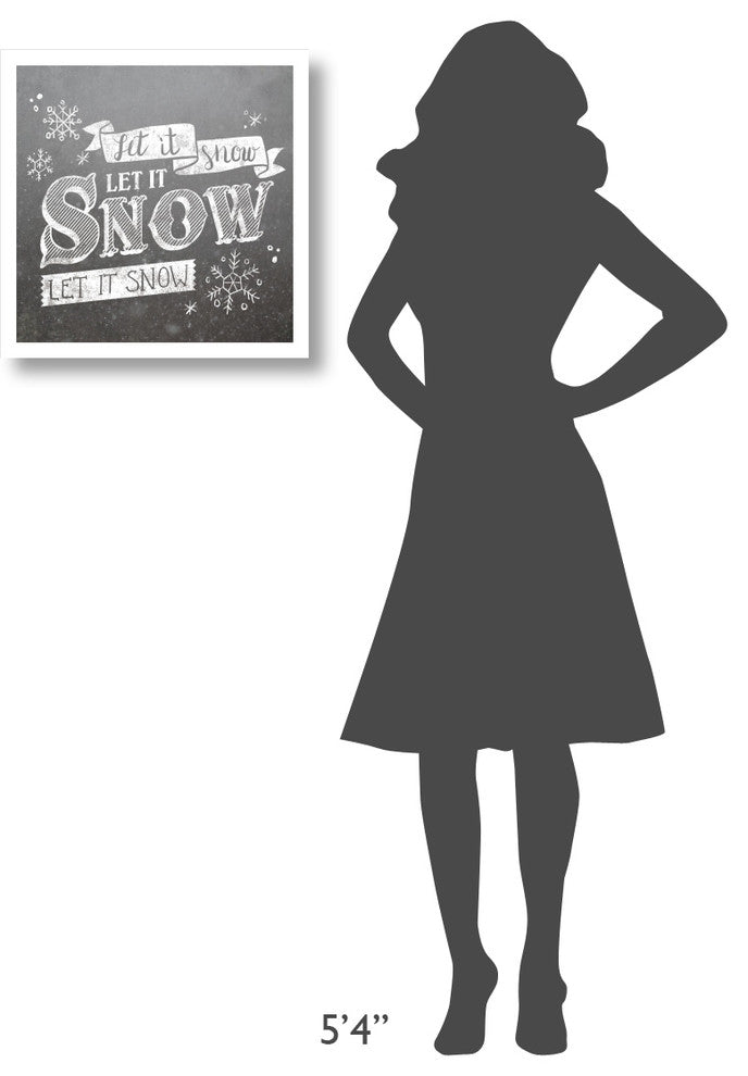"Let it Snow" Digital Paper Print by Laura Marshall, 20"x20"