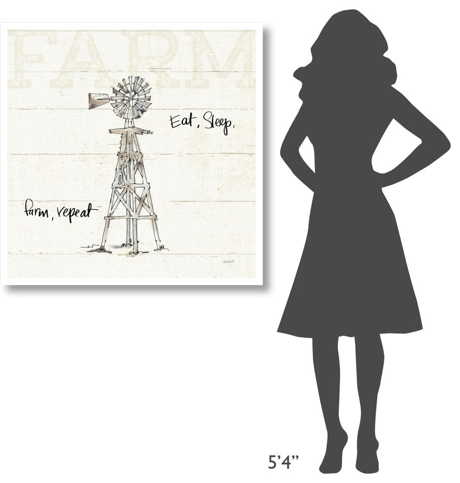 "Farm Memories VI" Digital Paper Print by Anne Tavoletti, 38"x38"