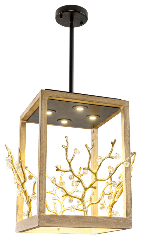 18.5-inch Modern Pendant Lighting with Tree Branch Element
