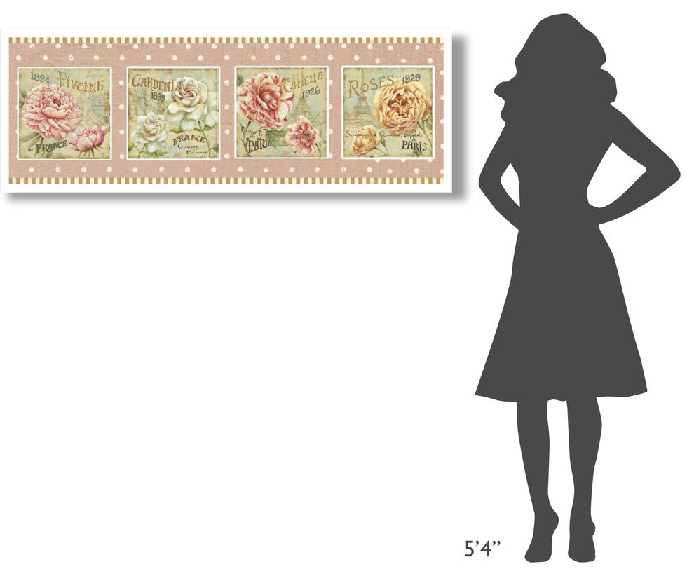 "Concours Floral V" Digital Paper Print by Daphne Brissonnet, 56"x20"