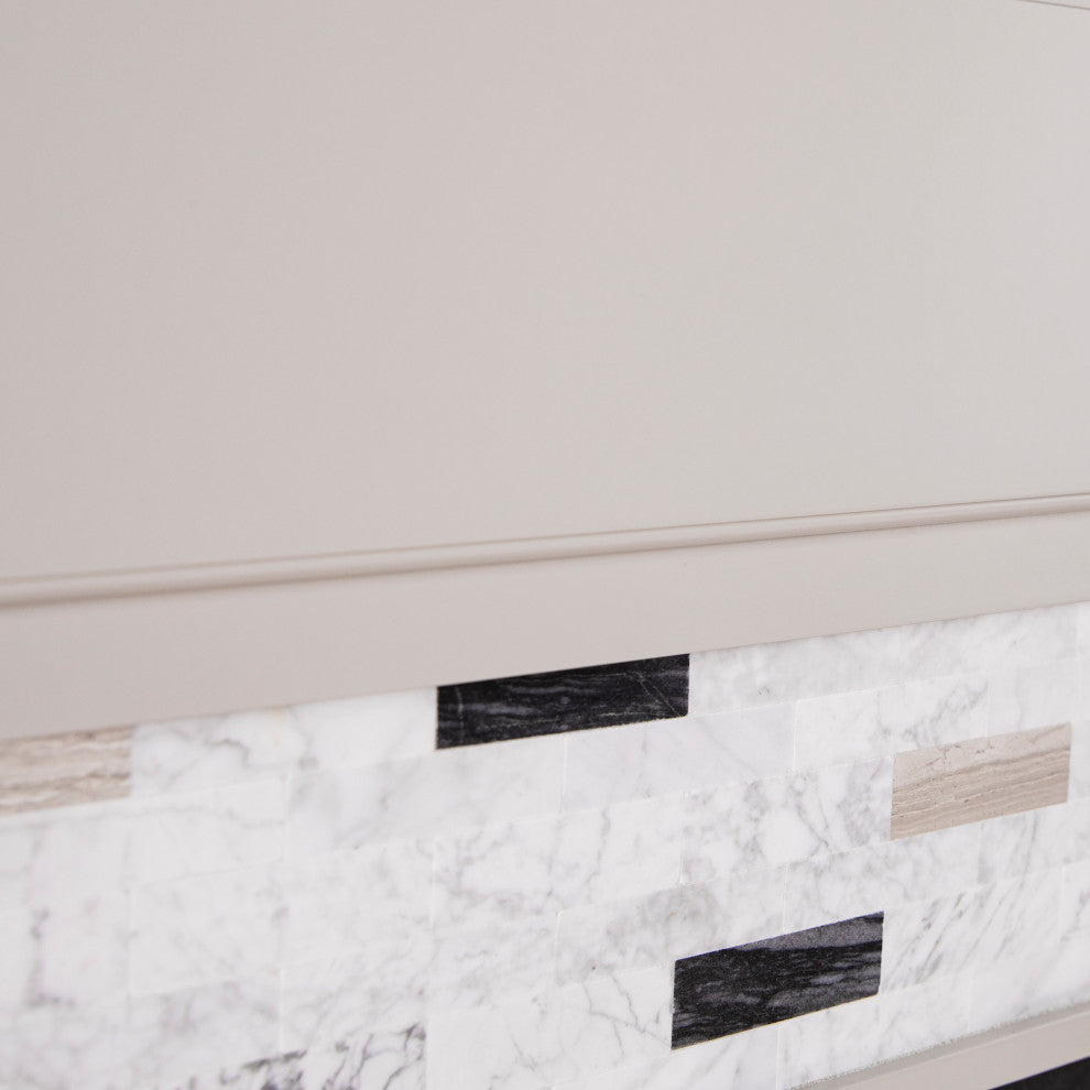 Sherborne Base Electric Fireplace With Marble Surround
