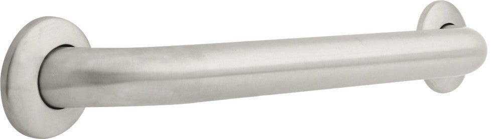Delta Concealed Mounting Grab Bar, Stainless, 18"