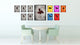 Virgo Horoscope Astrology Black Print on Canvas with Picture Frame, 13"x17"