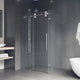 VIGO Winslow Frameless Sliding Shower Enclosure, Chrome, 35" D X 46" W X 74" H, Without Base