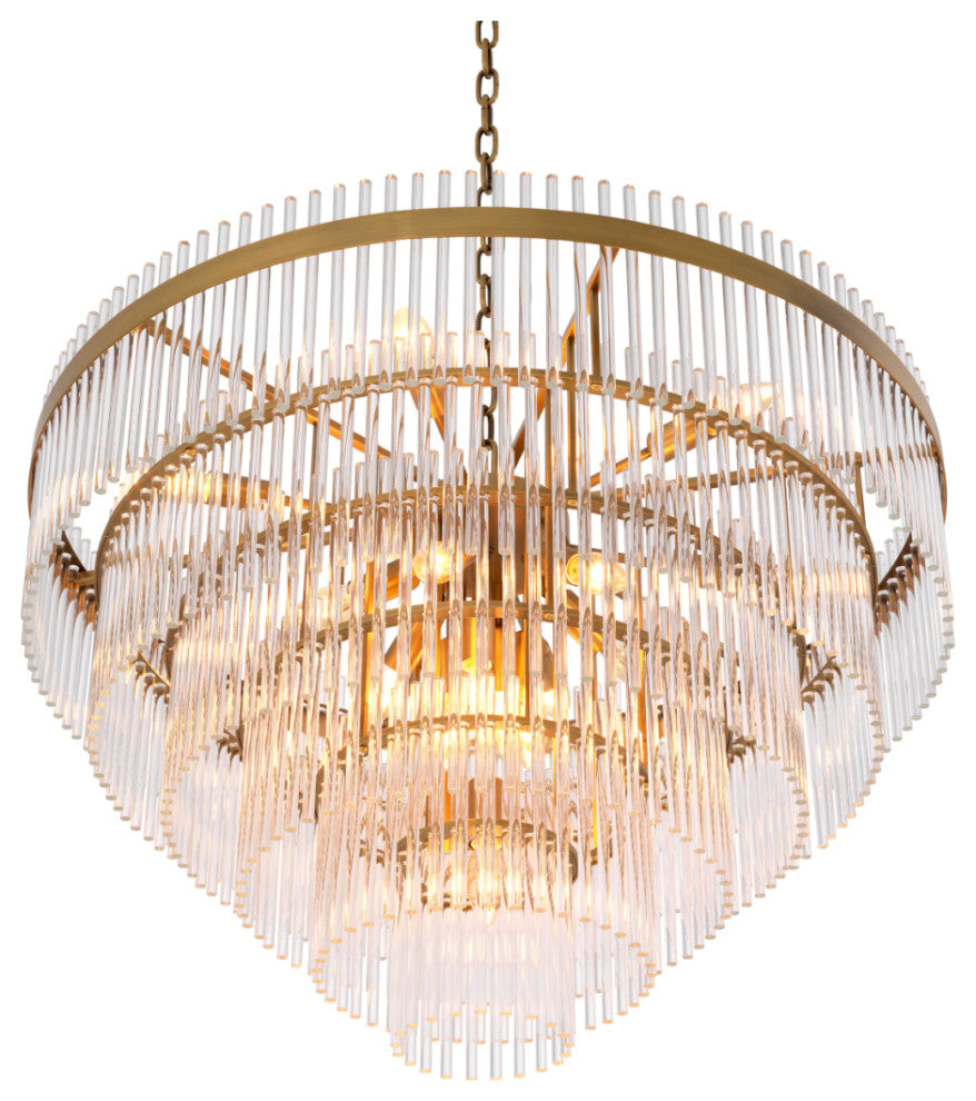Cascading Glass Rods Chandelier | Eichholtz East