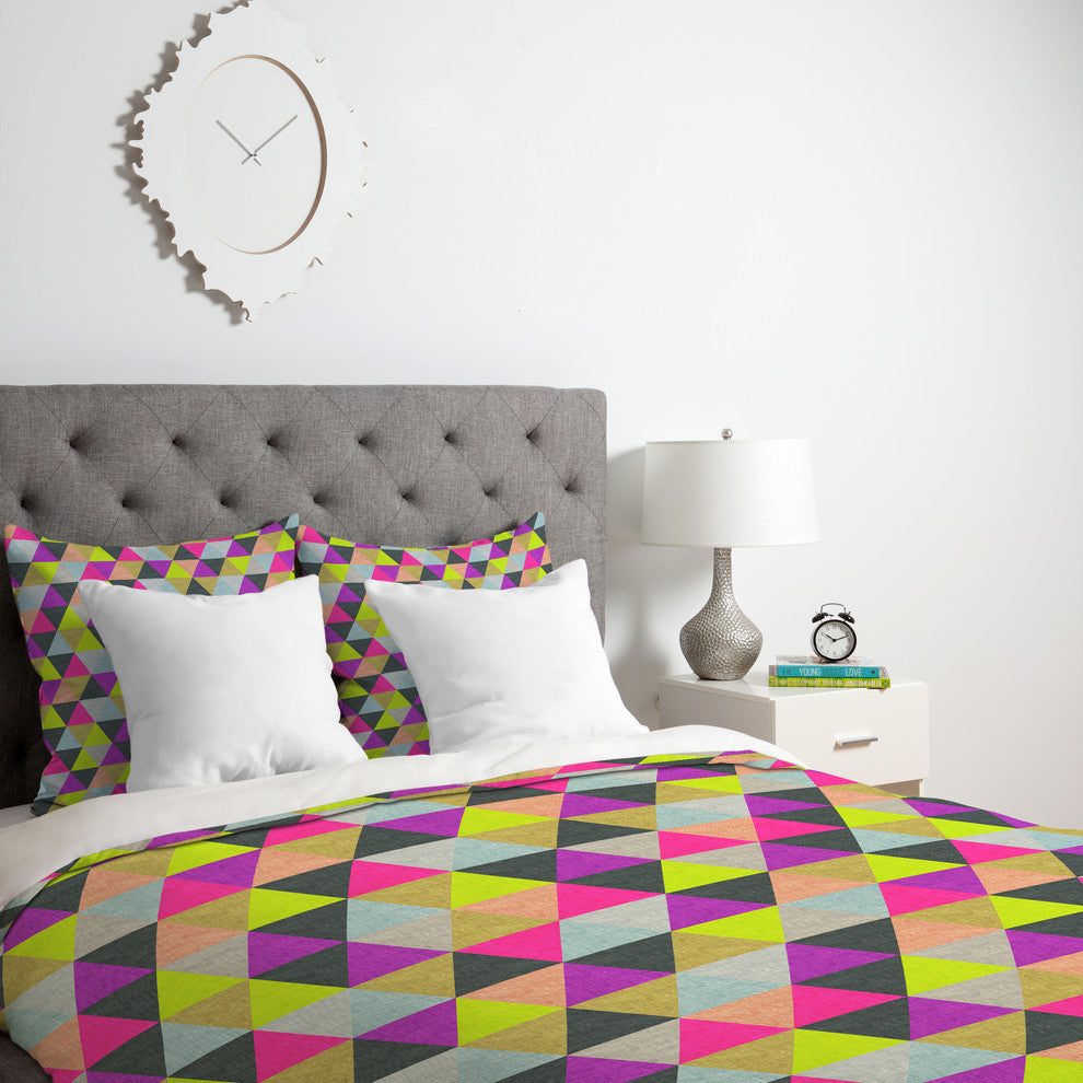 Deny Designs Bianca Green Ocean Of Pyramid Duvet Cover - Lightweight