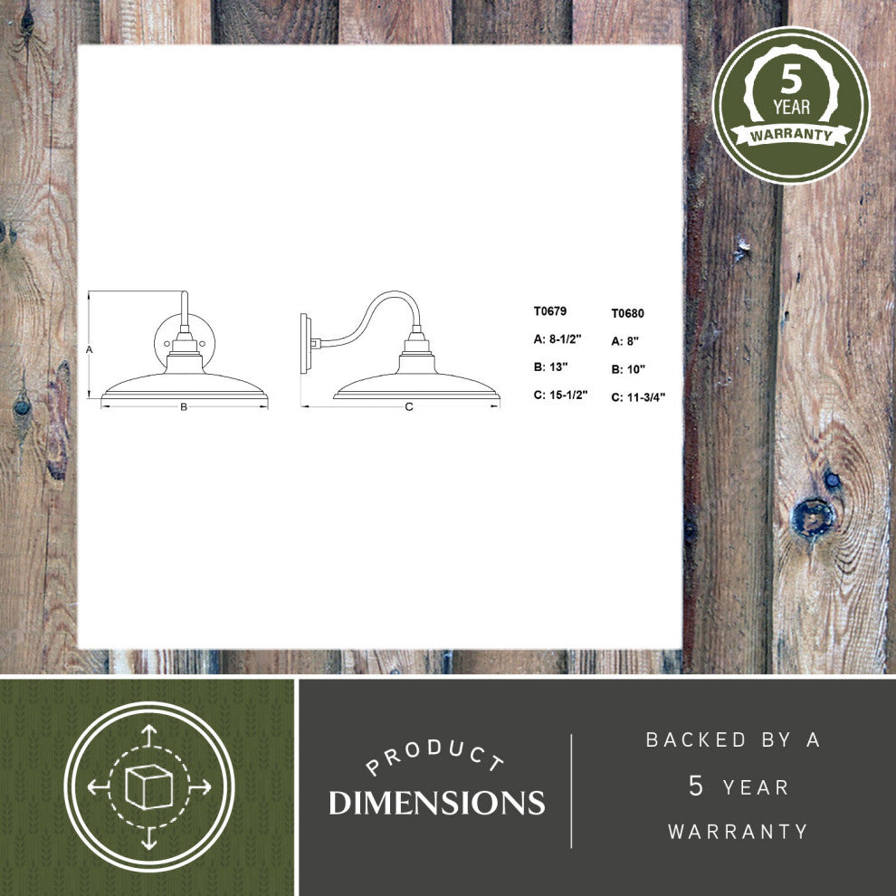 Tucson 10" LED Outdoor Wall Light Textured Black and Glossy White