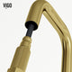 VIGO Hart Angular 18" H Single Handle Pull-Down Kitchen Faucet, Matte Brushed Gold, Without Extras
