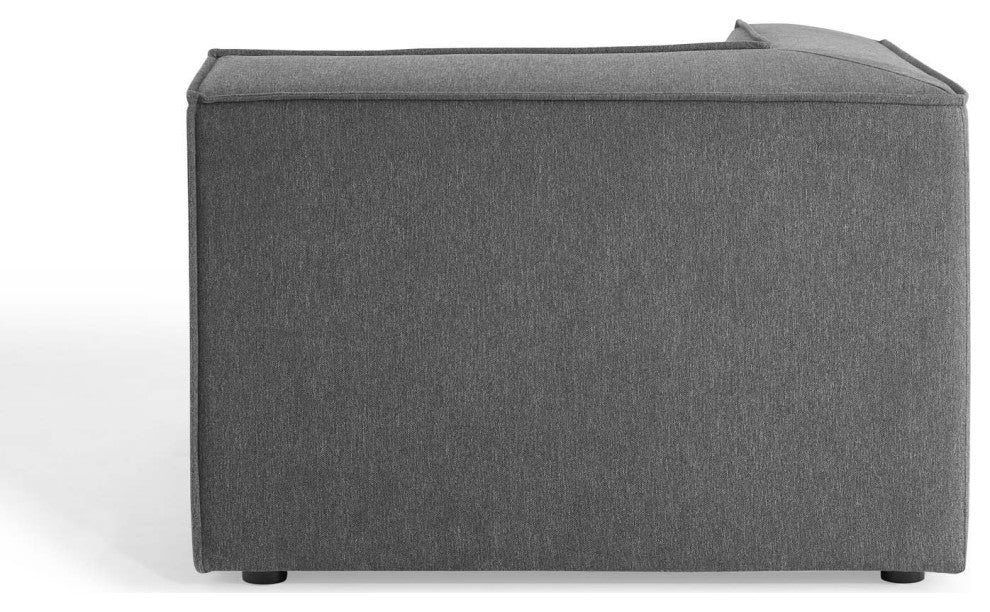 Modular Sectional Sofa Set, Charcoal Gray, Fabric, Modern, Hospitality