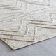 9' x 12' Kresty Ivory Chevron Braided Area Rug