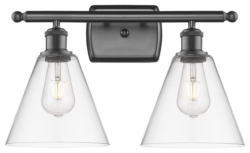 Innovations 516-2W-OB-GBC-82 2 Light Bath Vanity Light, Oil Rubbed Bronze