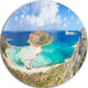 Balos Beach At Crete Island Greece, Beach Disc Metal Wall Art, 36"