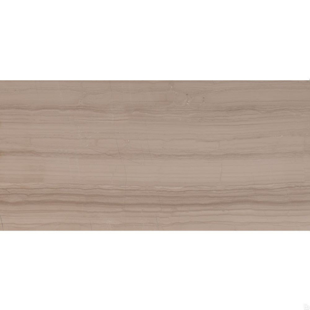 Wooden White 12X24 Polished Marble Tile, 50 Sft