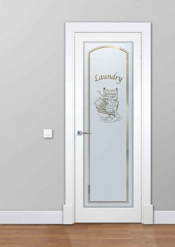 Laundry Door - Thru the Wringer - Primed - 30" x 84" - Knob on Right - Pull Open