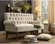 Elegant contemporary look Loveseat, Beige