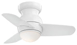 MinkaAire Spacesaver LED Spacesaver 26" 3 Blade Indoor LED Flush - White