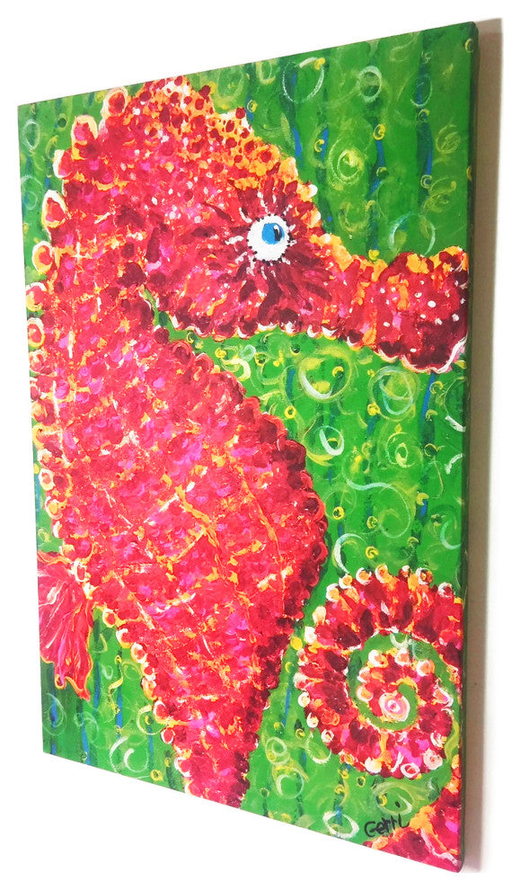 Seahorse Canvas Art, 24"x36"