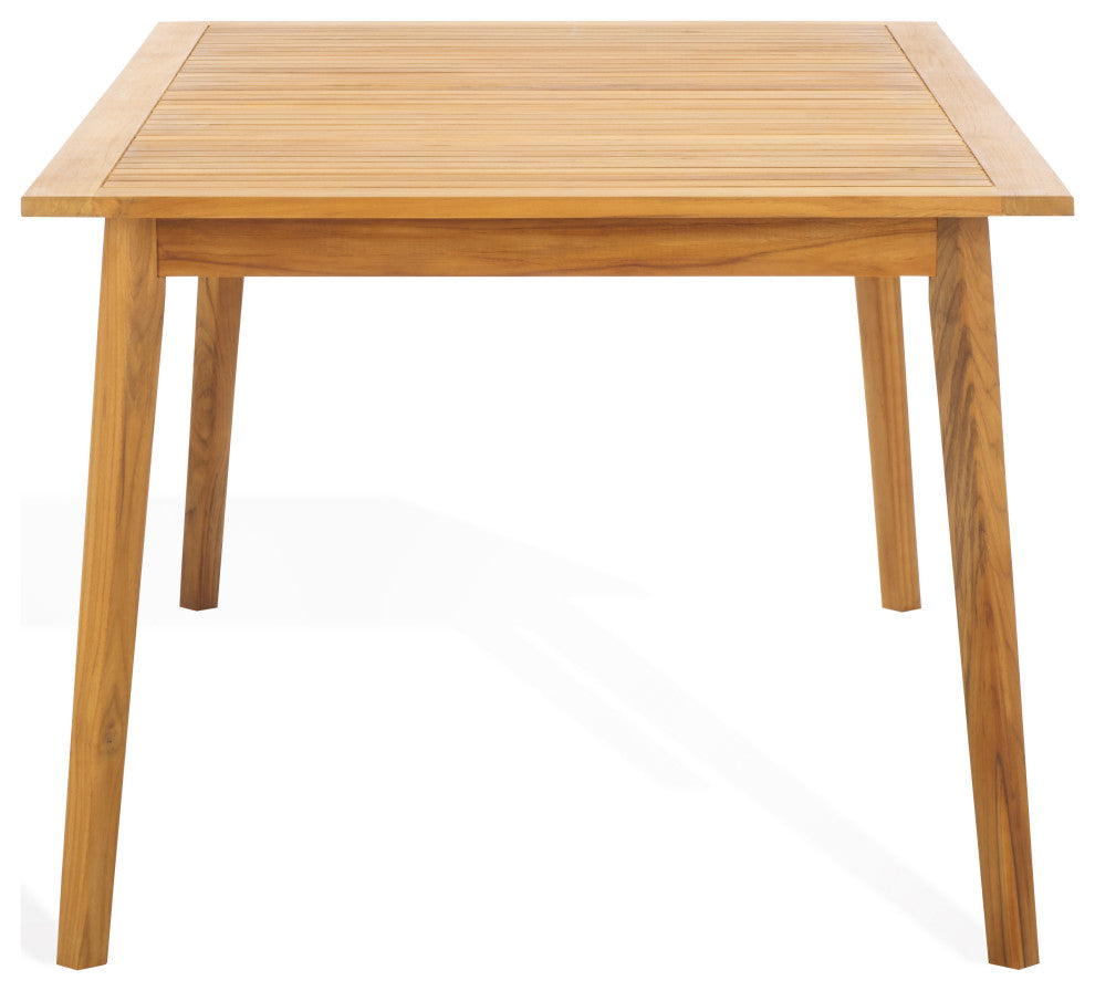 Safavieh Couture Indoor-Outdoor Mayaguana Teak Dining Table, Natural