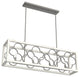 Hunter Gablecrest Painted Concrete and Rustic White Linear Chandelier