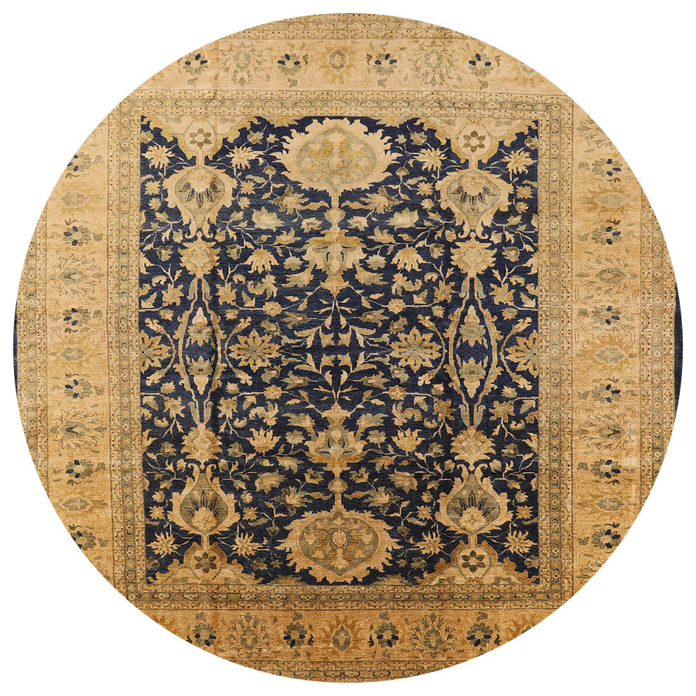 Ahgly Company Indoor Round Mid-Century Modern Area Rugs, 5' Round