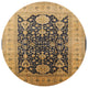 Ahgly Company Indoor Round Mid-Century Modern Area Rugs, 5' Round