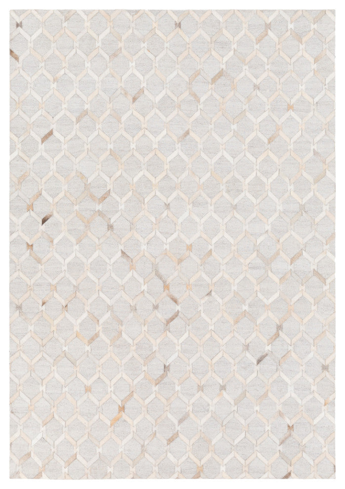 Surya Medora MOD-1005 Hide, Leather & Fur Area Rug, Camel, 2' x 3' Rectangle