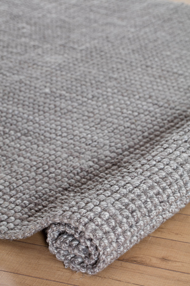 2'6"x8' Andes Gray Jute Area Rug