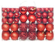 Vidaxl 100 Piece Christmas Ball Set 2.4" Red