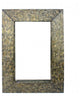 HomeRoots 34" x 48" x 4" Bronze, Gravel-Like, Mosaic Frame - Dressing Mirror
