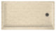 Swan 60x32x4 Solid Surface Shower Base, Right Drain, Tahiti Desert