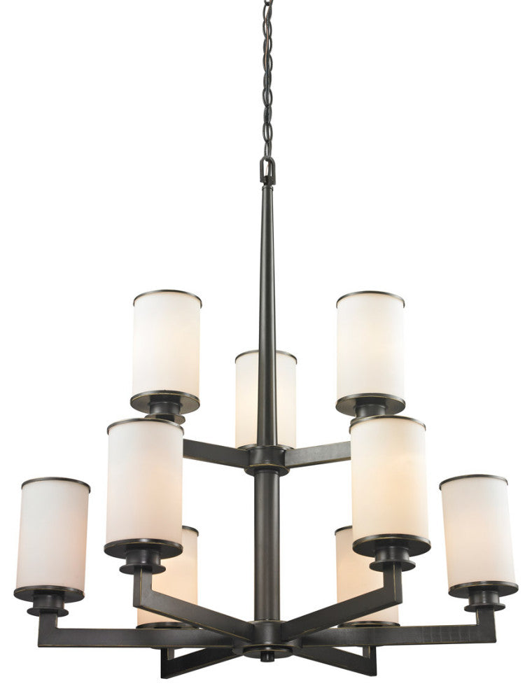 Savannah 9 Light Chandelier, Olde Bronze