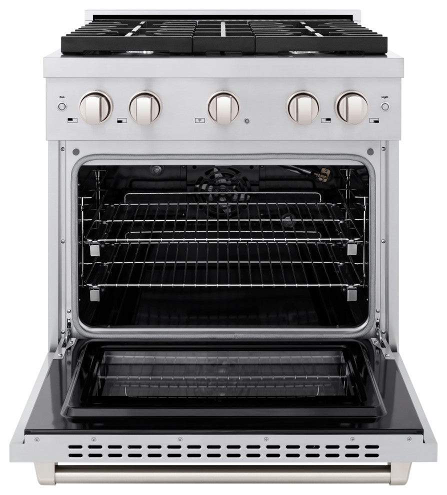 ZLINE 30 In. Freestanding Gas Range, Stainless Steel, SGR30