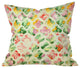Arcturus Clover Round Outdoor Throw Pillow, 18x18x5