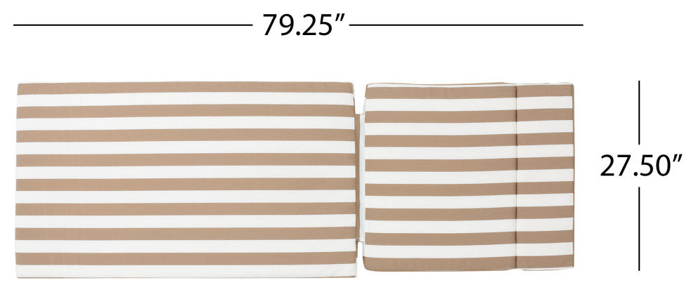 GDF Studio Savana Outdoor Chaise Lounge Cushion, Set of 2