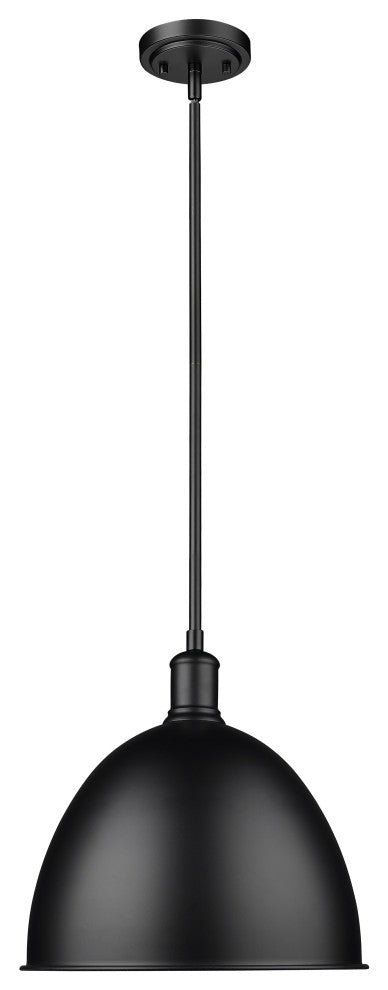 Zlite 4500P12-MB 1-Light Pendant, Matte Black