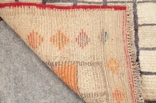 Consigned, Hand-Knotted Oriental Gabbeh Persian Style Area Rug, Brown, 4'9"X2'9"