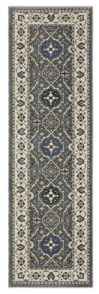 Oriental Weavers Hastings HA07H Floral Rug, Blue, 3'10"x5'5"
