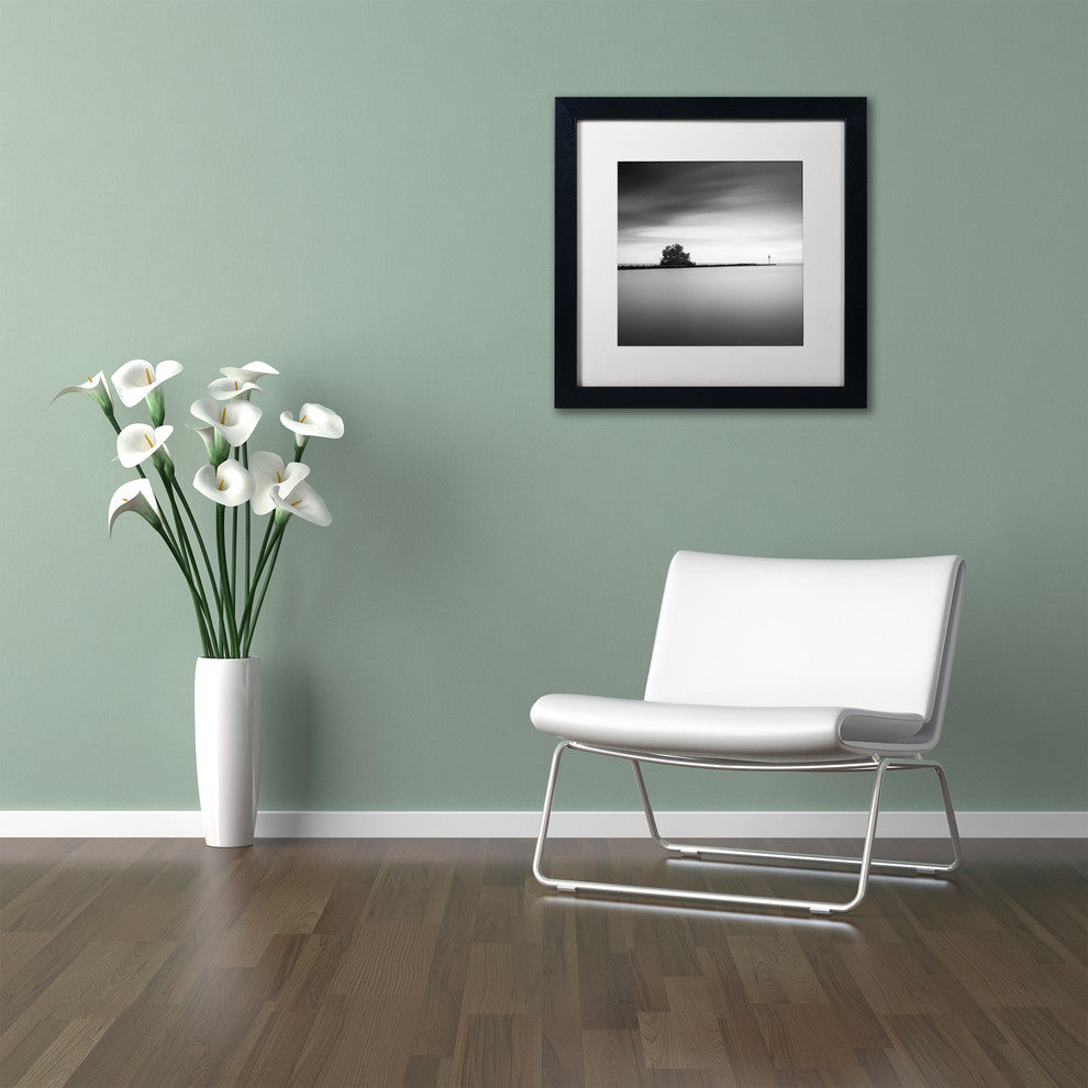 'Erieau 2' Matted Framed Canvas Art by Dave MacVicar