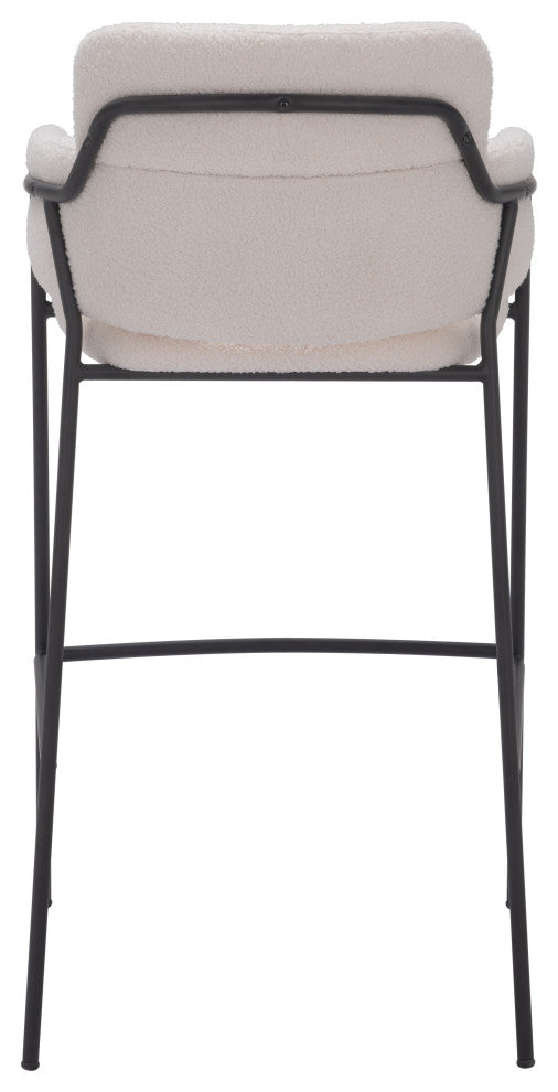 Marcel Barstool (Set of 2) Cream