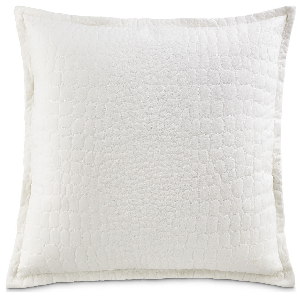Ashworth 26" Square Euro Sham, White