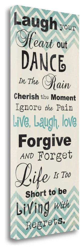 "Laugh Your Heart Out" By Piper Ballantyne, Giclee Print on Gallery Wrap Canvas