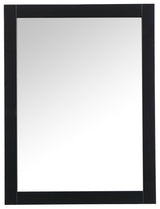 Elegant Decor Aqua 24x32" MDF Wood and Metal Vanity Mirror in Black