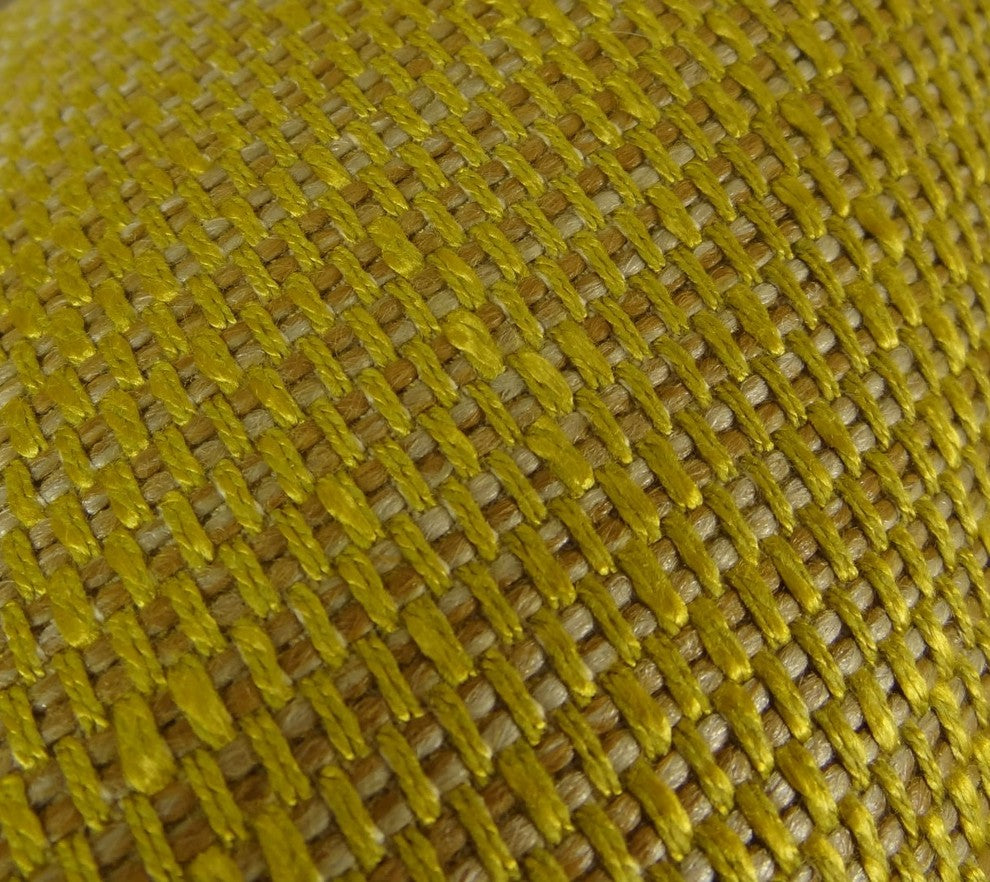 Deep Lemon Grass Metallic Citrine and Gold Handmade Luxury Pillow, 20"x36" King